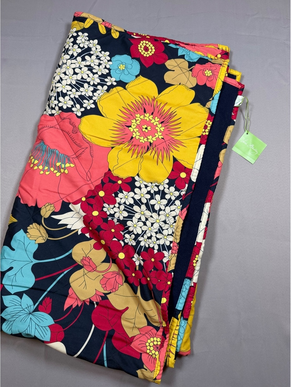 NWT Vera Bradley Happy Snails Stadium Blanket Throw Retired Pattern $65 MSRP
